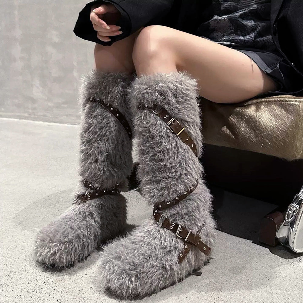Moon Walk Furry Boots