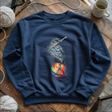 Crochet Crow Sweatshirt