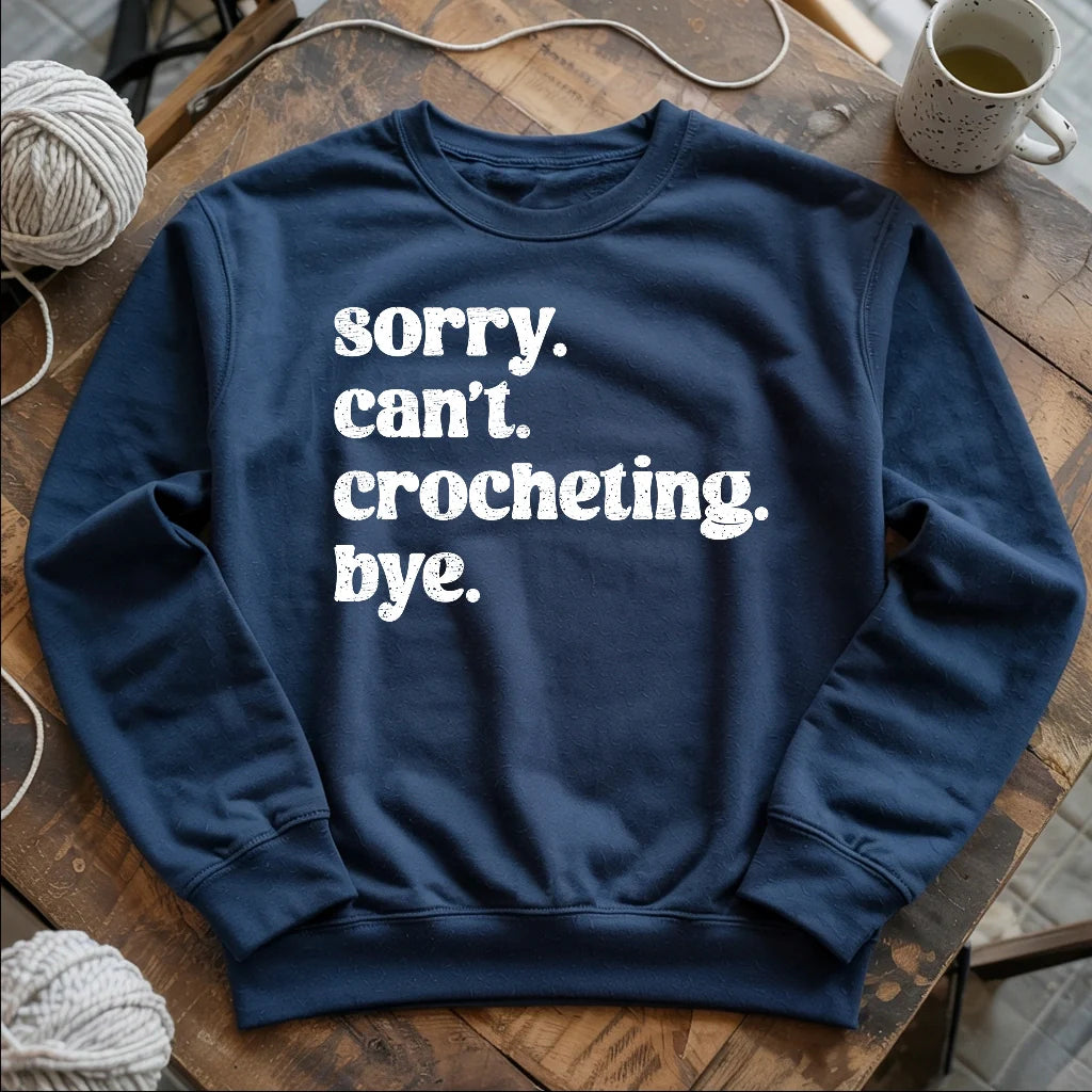 Crocheting. Bye Sweatshirt
