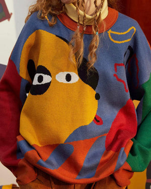 Oversized Hungry Dog Sweater