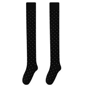 Polka Dot Over-the-Knee Stockings