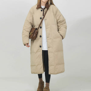 Preppy Style Quilted Coat