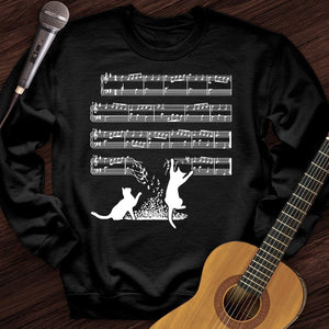 Cat Music Sheet Crewneck