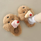 Puppy & Cake Fluffy Slippers