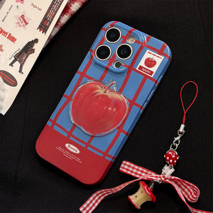 Apple Grid Patterned iPhone Case