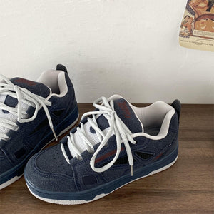 Skater Girl Sneakers in Navy