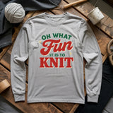 Fun It Is To Knit Long Sleeve T-shirt