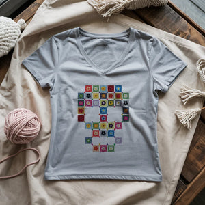 Granny Skull Lady V-neck