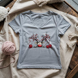 Waiting For Xmas Lady V-neck