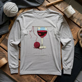Wine And Yarn Long Sleeve T-shirt
