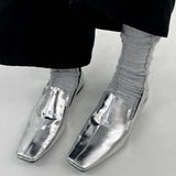 Dancing Life Square Toe Flat Loafers
