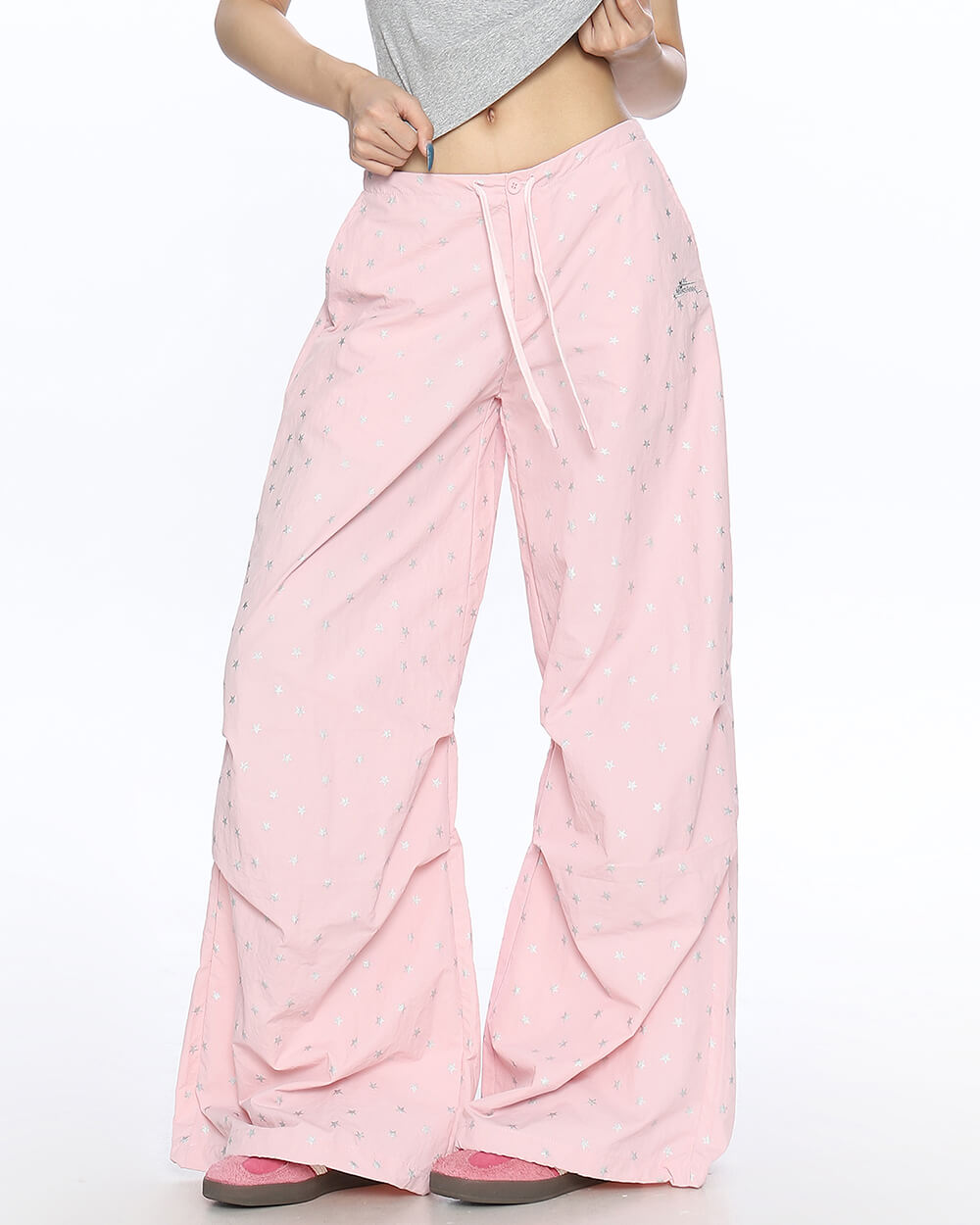 Star Print Baggy Pants