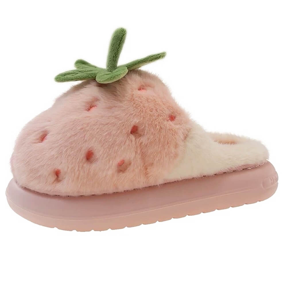 Strawberry Fluffy Slippers