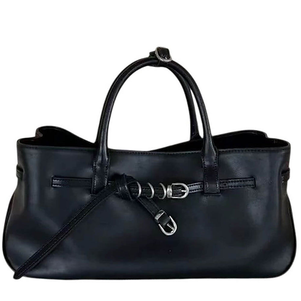 Avenue Montaigne Structured Belted Tote Bag