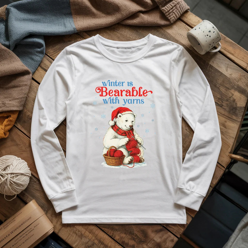 Bearable With Yarns Long Sleeve T-shirt