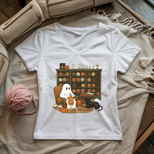 Boo Yarn Lady V-neck