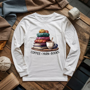 Coffee Yarn Books Long Sleeve T-shirt