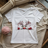 Waiting For Xmas Lady V-neck