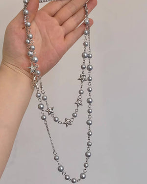 Y2K Star Layered Necklace
