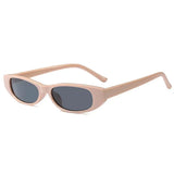 Y2K Skinny Oval Sunglasses